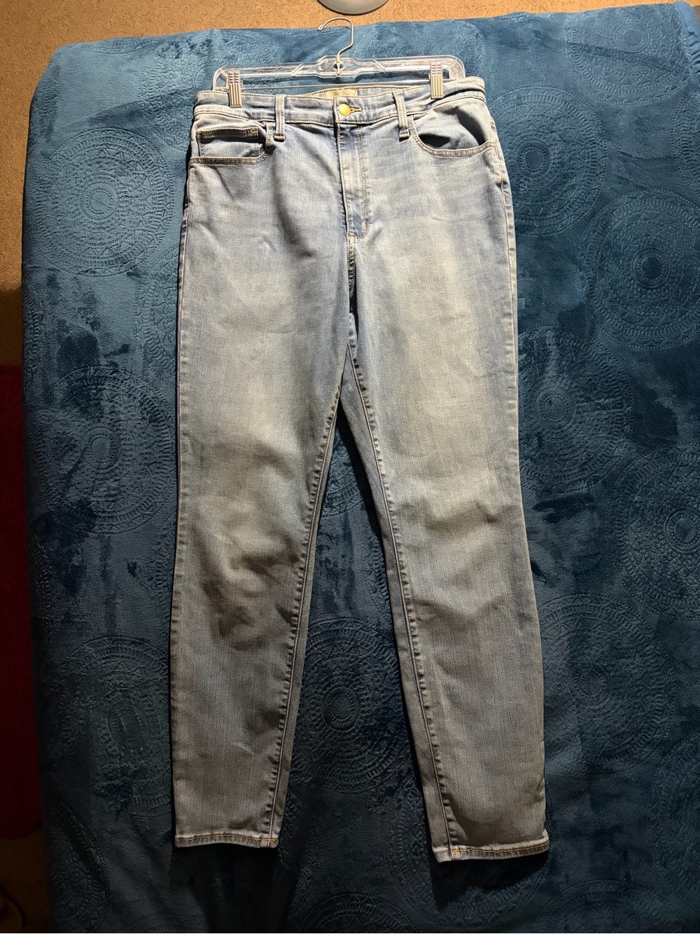 Universal Thread Size 14R High-Rise Light Blue Denim Skinny Jeans